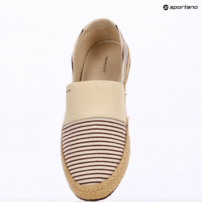 Espadrillas da donna GANT Raffiaville brown/cream 16