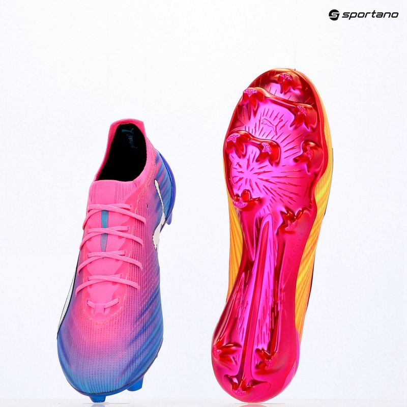 Scarpe da calcio PUMA Ultra 6 Ultimate FG poison pink/puma white/sun stream/bright aqua/puma black 18