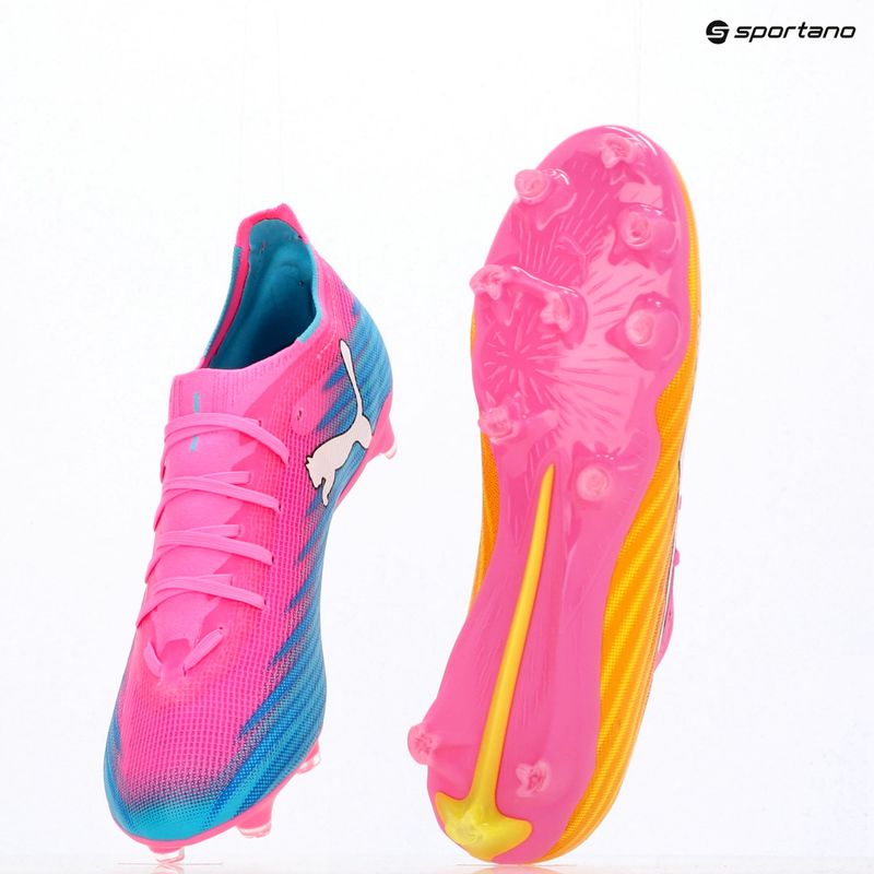 Scarpe da calcio PUMA Ultra 6 Match FG/AG poison pink/puma white/sun stream/bright aqua/puma black 9