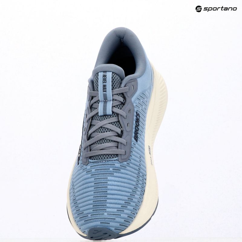 Scarpe da corsa uomo Brooks Revel Max rain washed/grey/navy 7