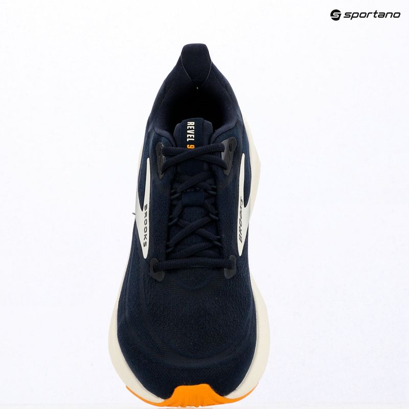 Scarpe da corsa uomo Brooks Revel 9 navy/navy/orange 7