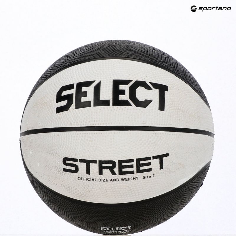 Palla da Pallacanestro per bambini SELECT Basketball Street v23 bianco/nero taglia 7 7
