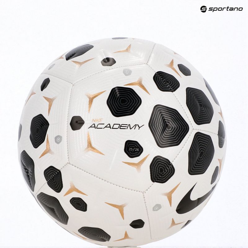 Pallone da calcio Nike Academy white/black/black taglia 5 4