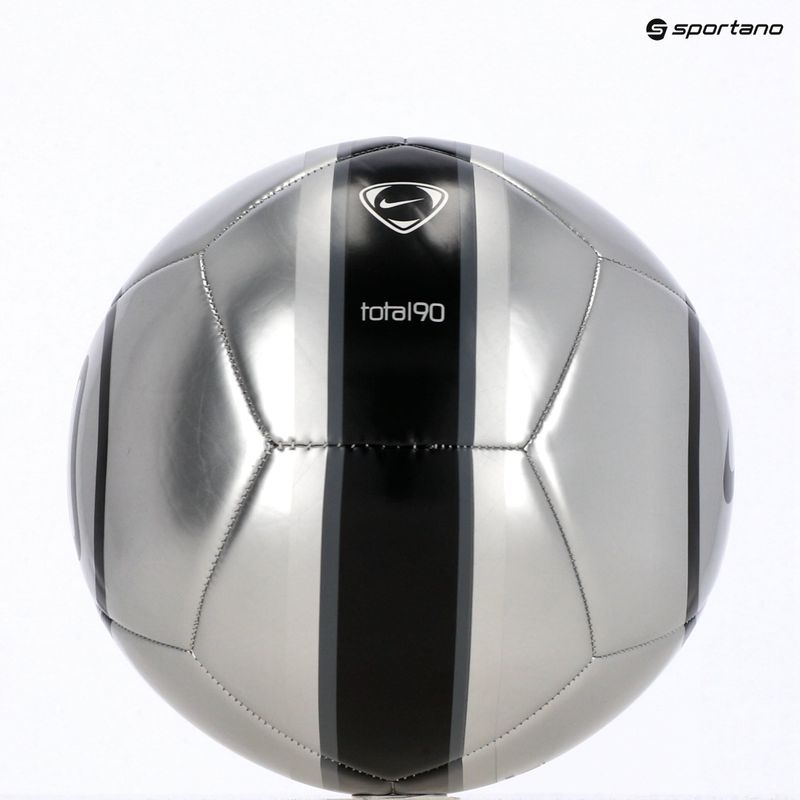 Pallone da calcio Nike Academy T90 Metallic '26 metallic silver/black/black taglia 5 4