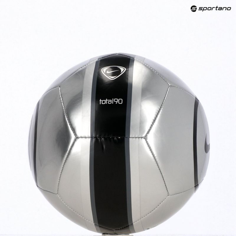 Pallone da calcio Nike Academy T90 Metallic '26 metallic silver/black/black taglia 4 4