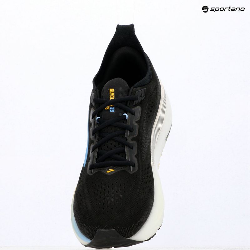 Scarpe da corsa uomo Brooks Glycerin GTS 23 black/cyber yellow/nightlife 9