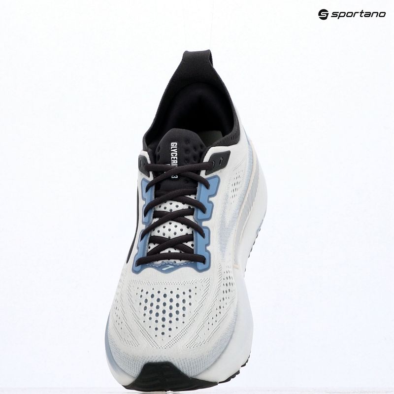 Scarpe da corsa uomo Brooks Glycerin GTS 23 white/rain/baltic sea 9