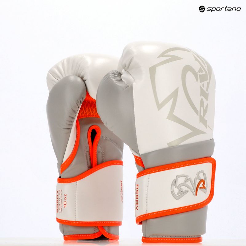 Guantoni da boxe Rival Impulse Sparring Gloves Gants white/orange 5