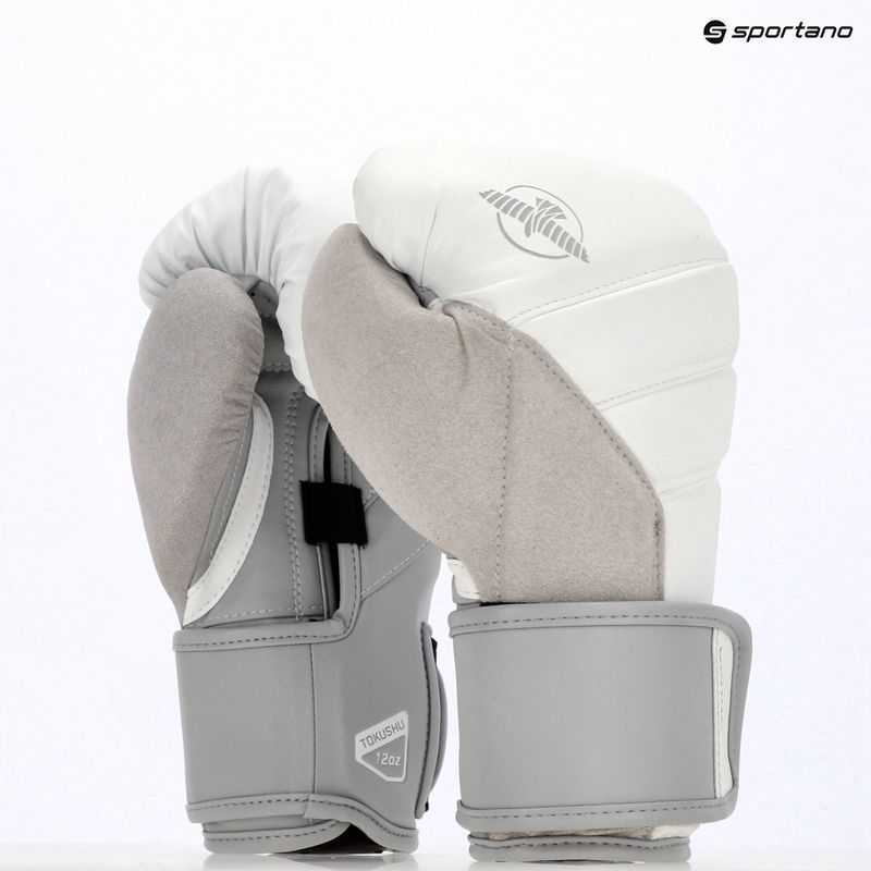 Guanti da boxe Hayabusa T3 bianco/grigio 8