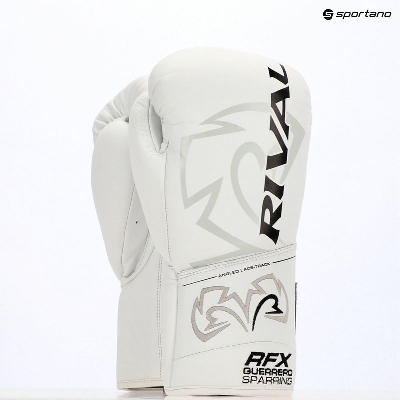 Rival RFX-Guerrero Sparring-SF-H guantoni da boxe bianchi 5