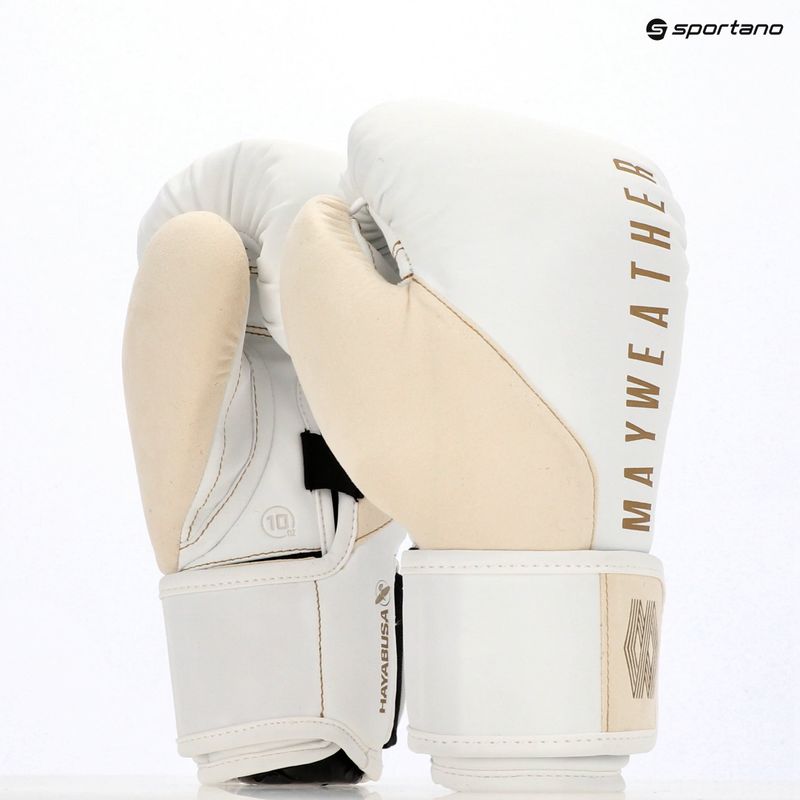 Guantoni da boxe Hayabusa Mayweather Champ bianco/oro 8