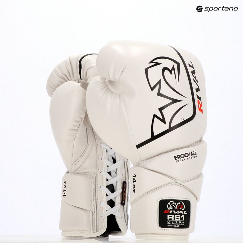 Guantoni da boxe Rival RS1 Ultra Sparring 2.0 white 11