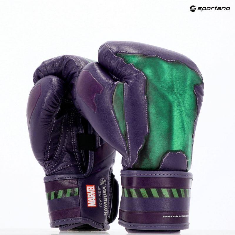Guanti da boxe Hayabusa Marvel's Hulk viola/verde 23