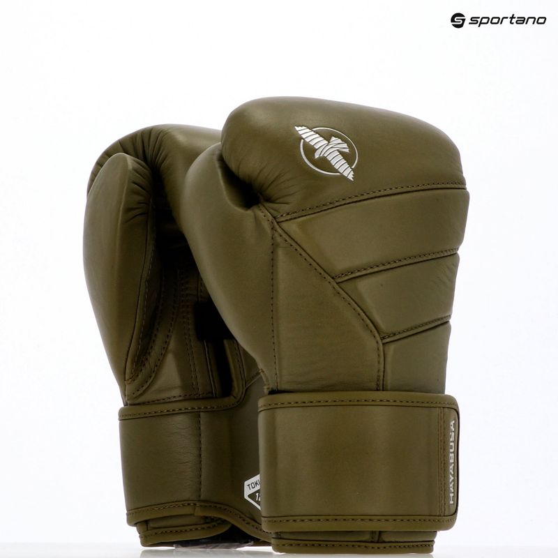 Guanti da boxe Hayabusa T3 Kanpeki verde oliva 14