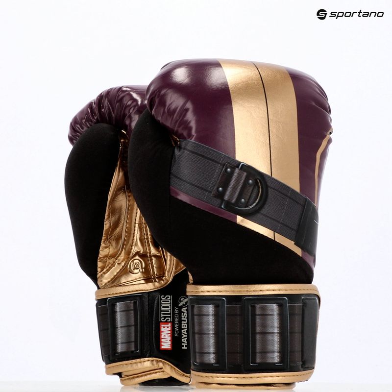 Guantoni da boxe Hayabusa Marvel's Batroc viola/oro 26