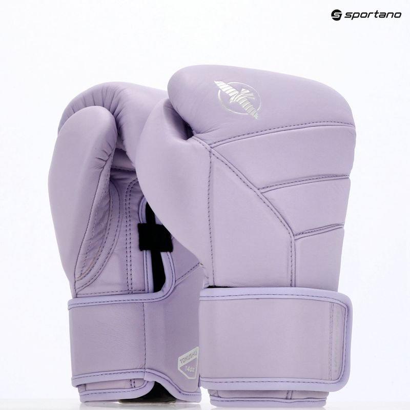 Guantoni da boxe Hayabusa T3 Kanpeki glicine viola 15