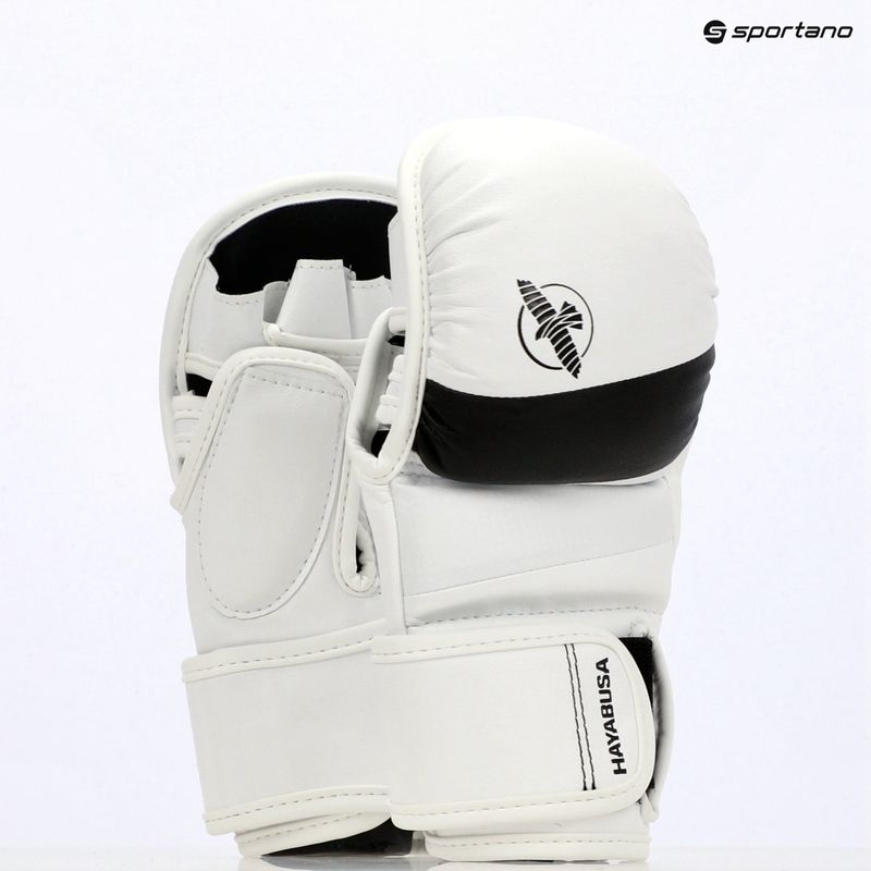 Guanti da grappling Hayabusa T3 Hybrid bianco/nero 8