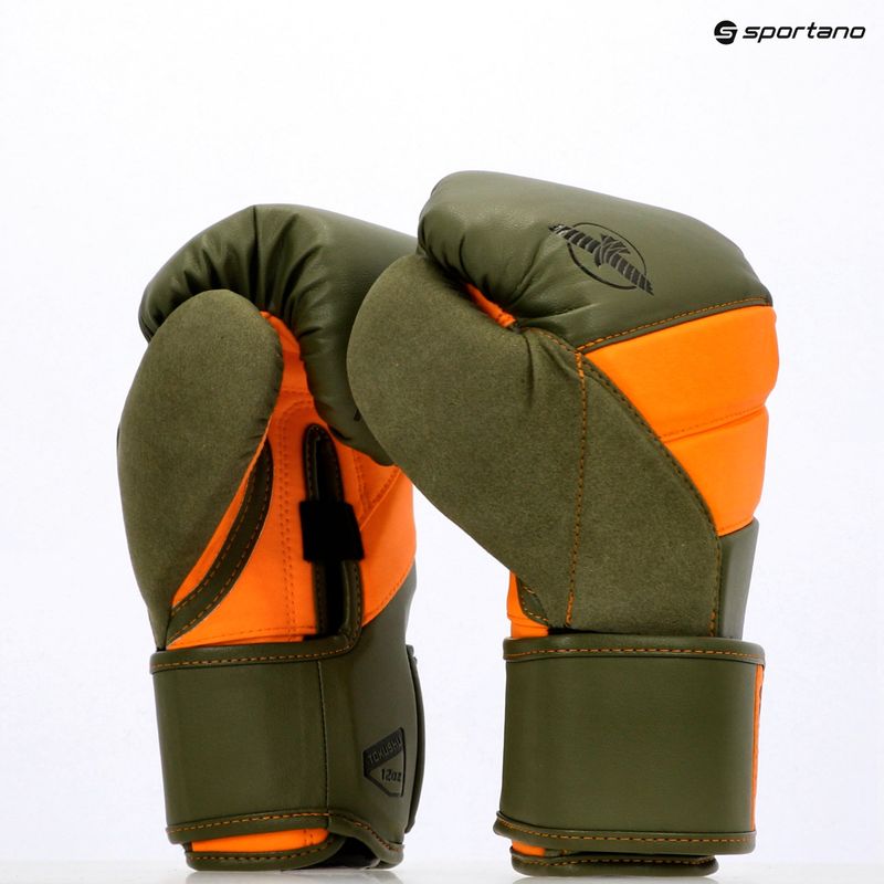 Guantoni da boxe Hayabusa T3 verde/arancio 8