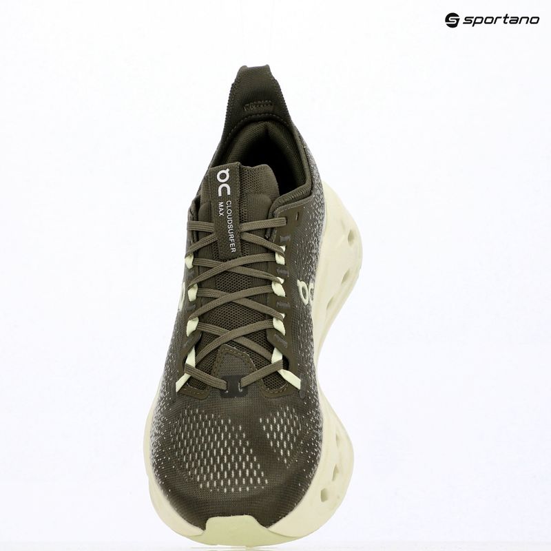 Scarpe da running uomo On Cloudsurfer Max Wide olive/seedling 9