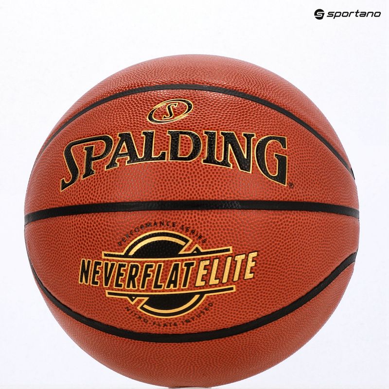 Spalding NeverFlat Elite basket arancione taglia 7 3