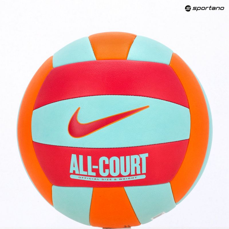 Pallone da volley Nike All Court Volleyball bright ceramic/bleached turq/rush pink taglia 5 3