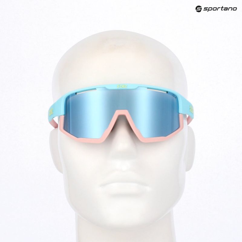 Occhiali da sole Bliz Fusion Small opaco blu pastello/fumo/blu ghiaccio multi 8