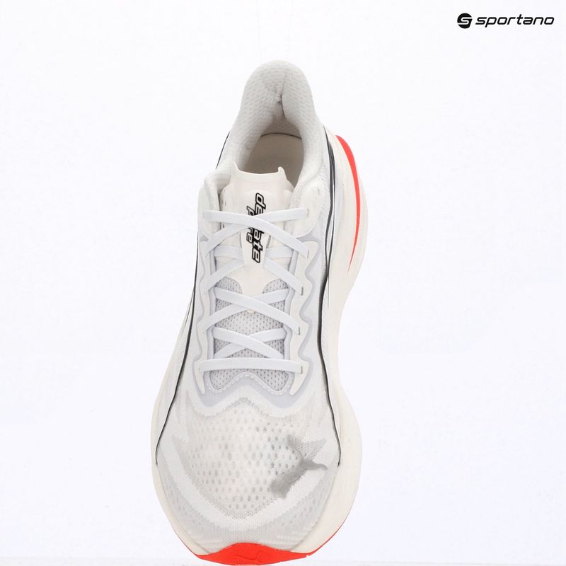 Scarpe da corsa uomo Puma Deviate Pure Nitro puma white/ultra red 9