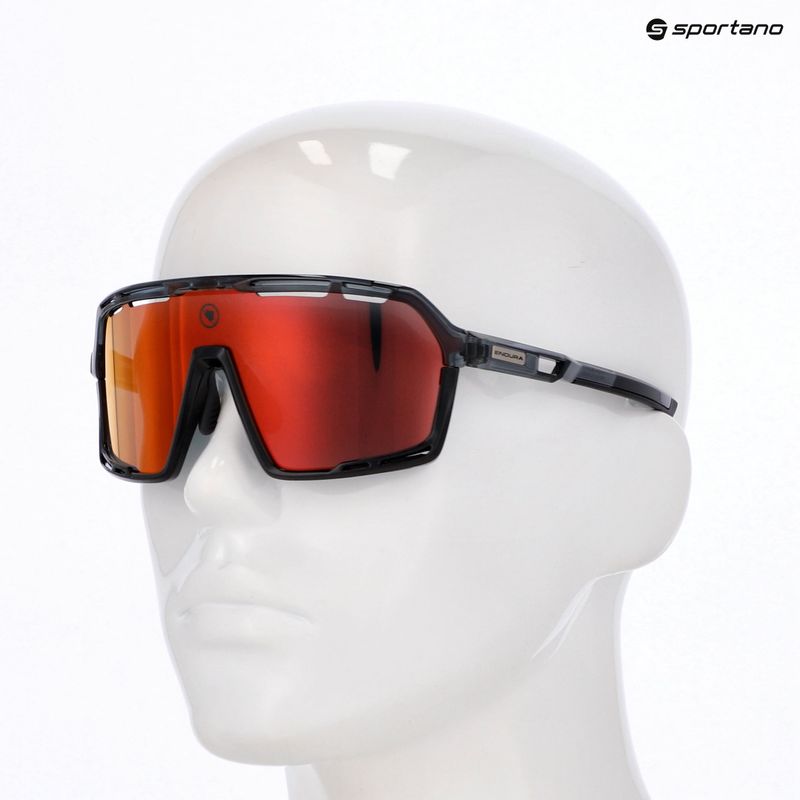 Occhiali da sole Endura Pro SL grigio/nero/rosso revo smoke/argento chiaro flash mirror/ambra 8
