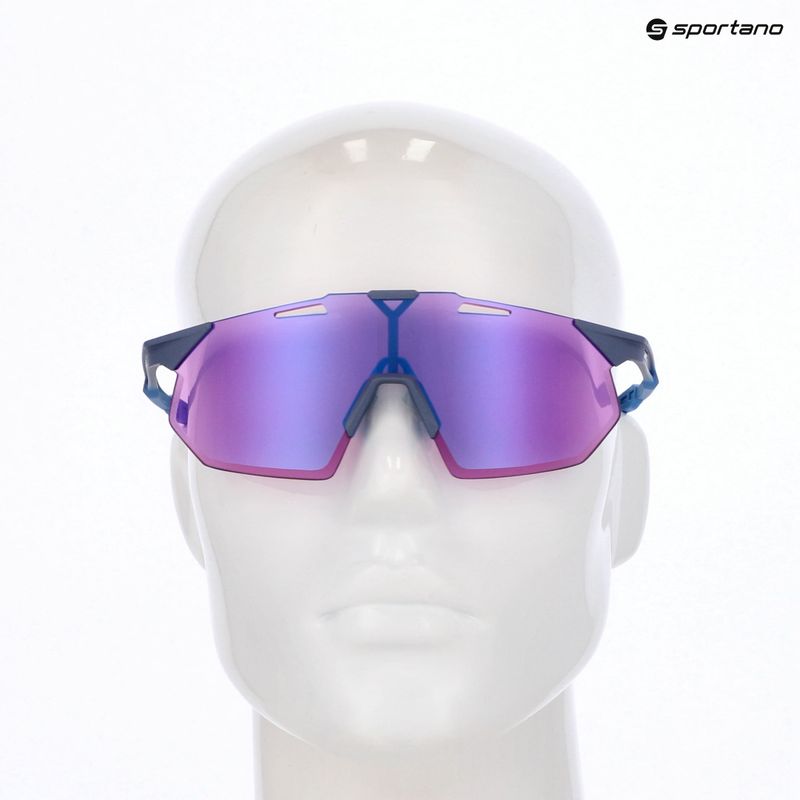 Occhiali da sole 100% Hypercraft SQ satin storm metallic/purple mirror 8