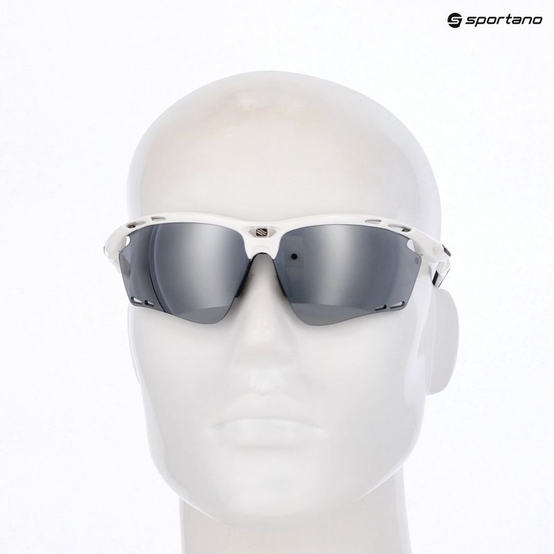 Occhiali da sole Rudy Project Propulse bianco lucido/nero laser 8