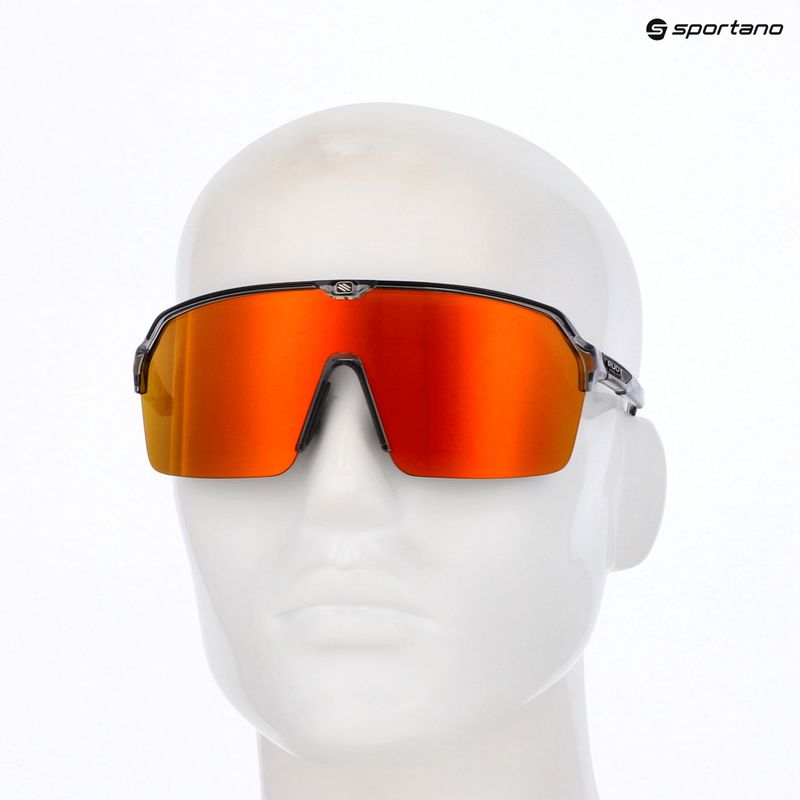 Occhiali da sole Rudy Project Spinshield Air crystal ash/multilaser orange 8