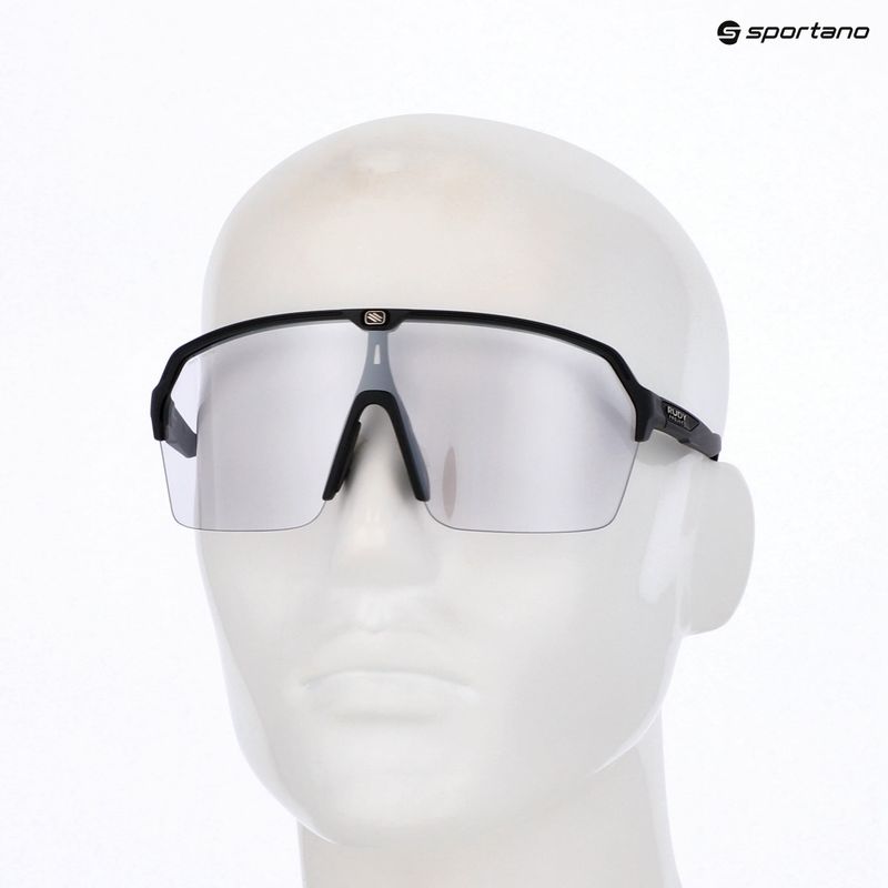 Occhiali da sole Rudy Project Spinshield Air nero opaco/impactx fotocromatico 2 laser nero 8