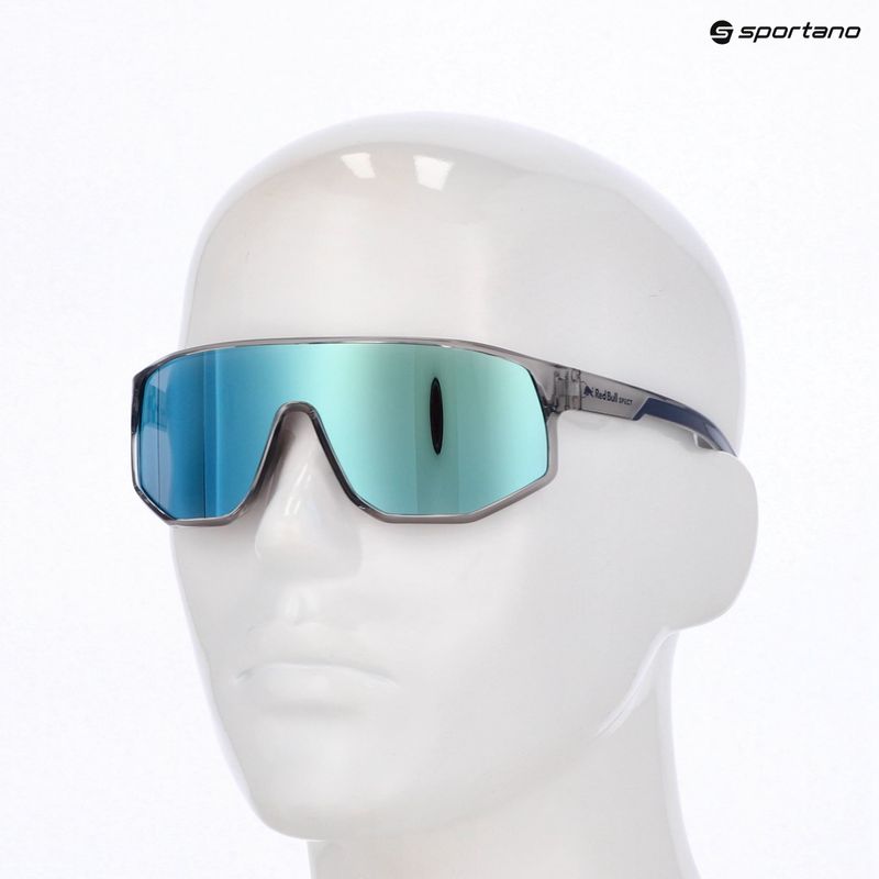 Occhiali da sole Red Bull SPECT Dash light grey/smoke with blue mirror 7