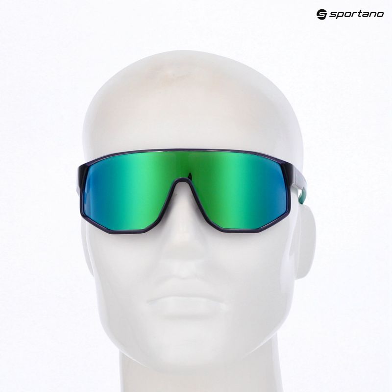 Occhiali da sole Red Bull SPECT Dash dark purple/smoke with green-purple mirror 7