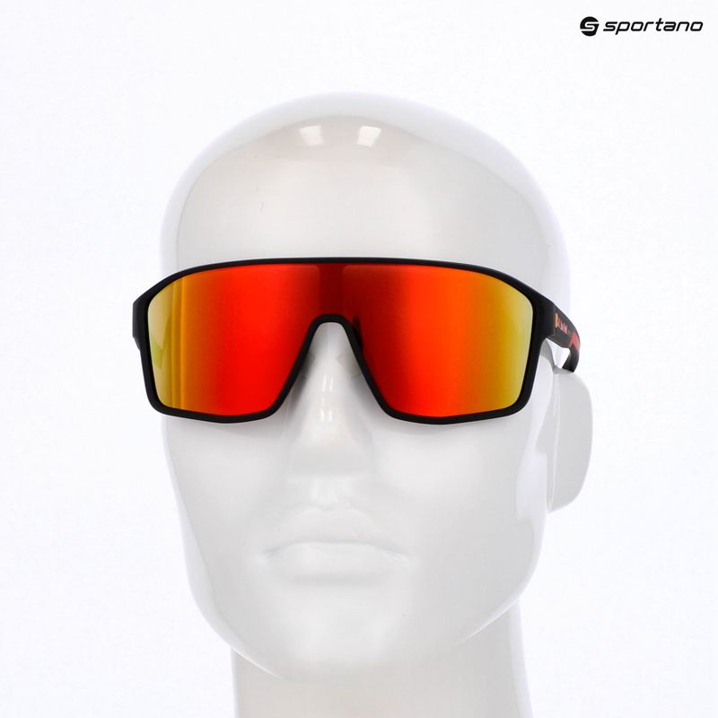 Occhiali da sole Red Bull SPECT Daft nero/marrone con specchio rosso 6