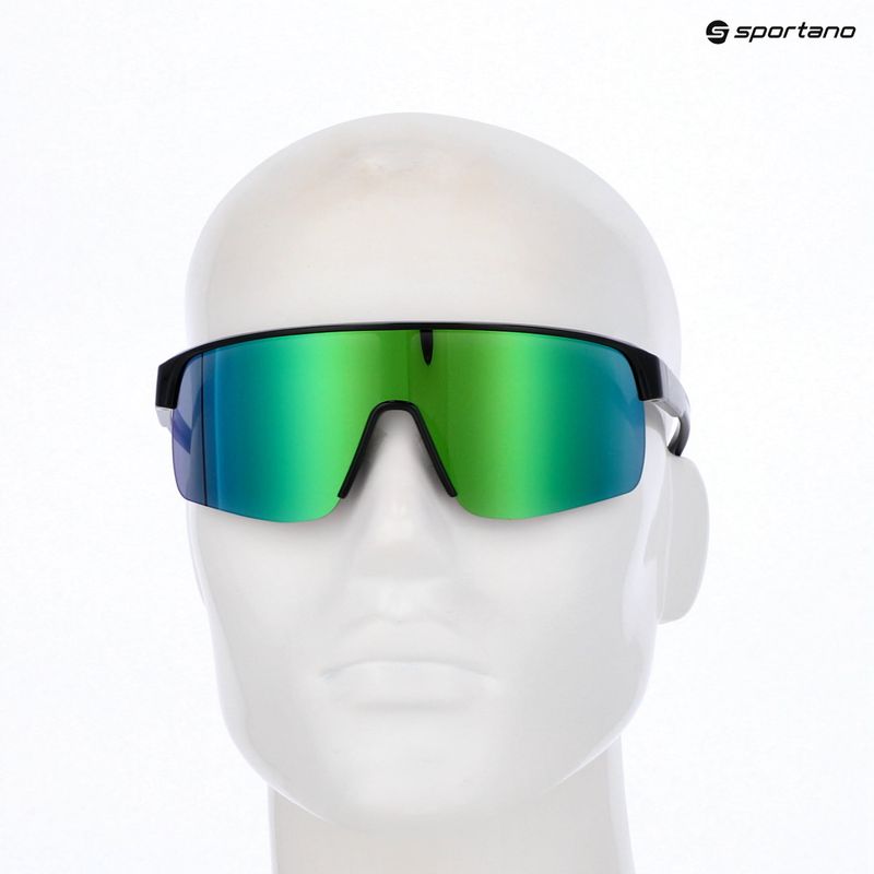 Occhiali da sole Red Bull SPECT Dakota nero/fumo con specchio verde viola 4