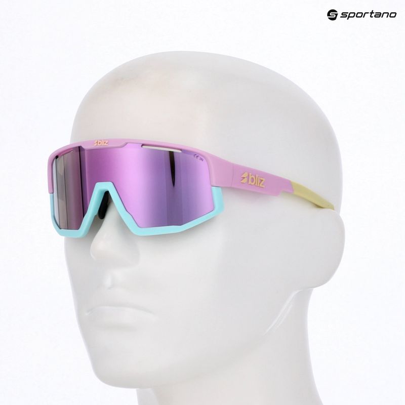 Occhiali da sole Bliz Fusion Small opaco viola pastello/marrone/rosa multi 8