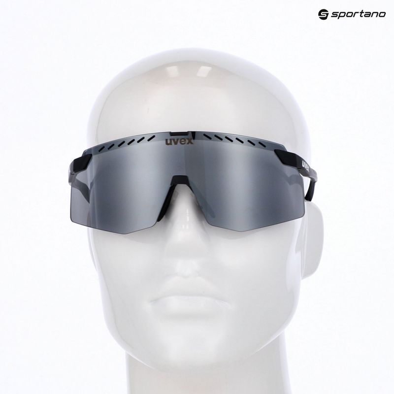 Occhiali da sole UVEX Pace Stage black matt/mirror silver 7
