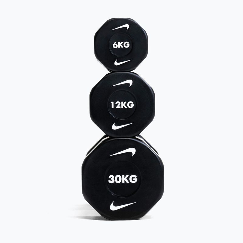 Manubrio cromato Nike Strength Pro Urethane Dumbbell 14 kg black/white 6