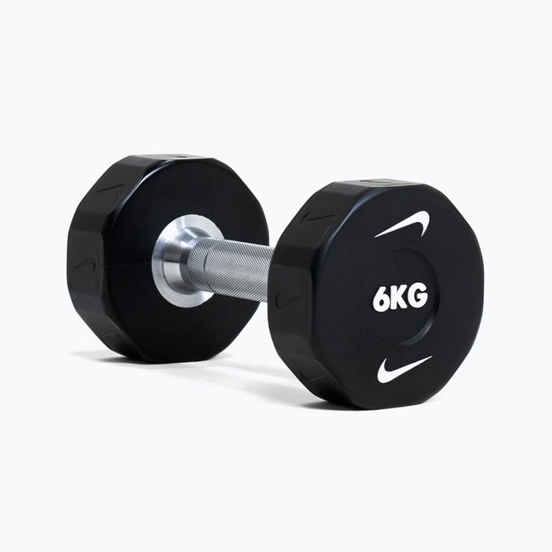 Manubrio cromato Nike Strength Pro Urethane Dumbbell 14 kg black/white 7