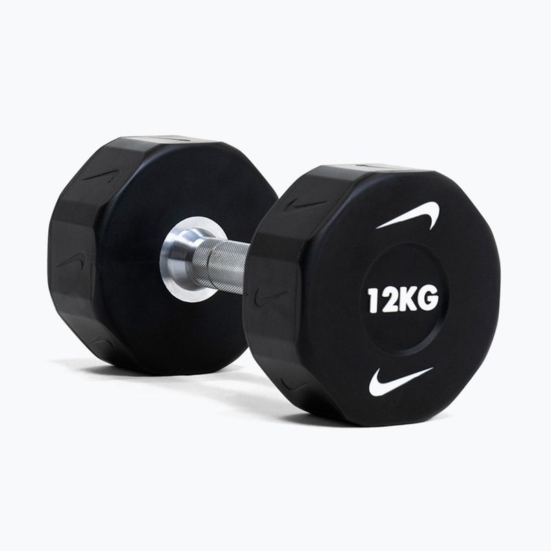 Manubrio cromato Nike Strength Pro Urethane Dumbbell 14 kg black/white 8