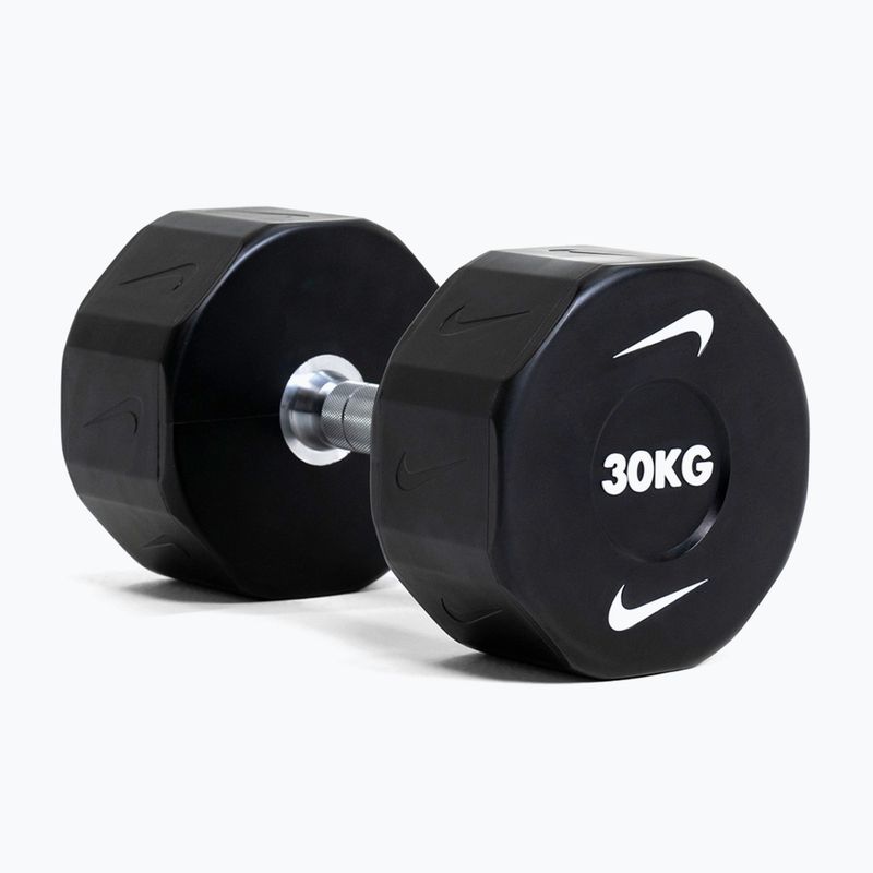 Manubrio cromato Nike Strength Pro Urethane Dumbbell 14 kg black/white 9
