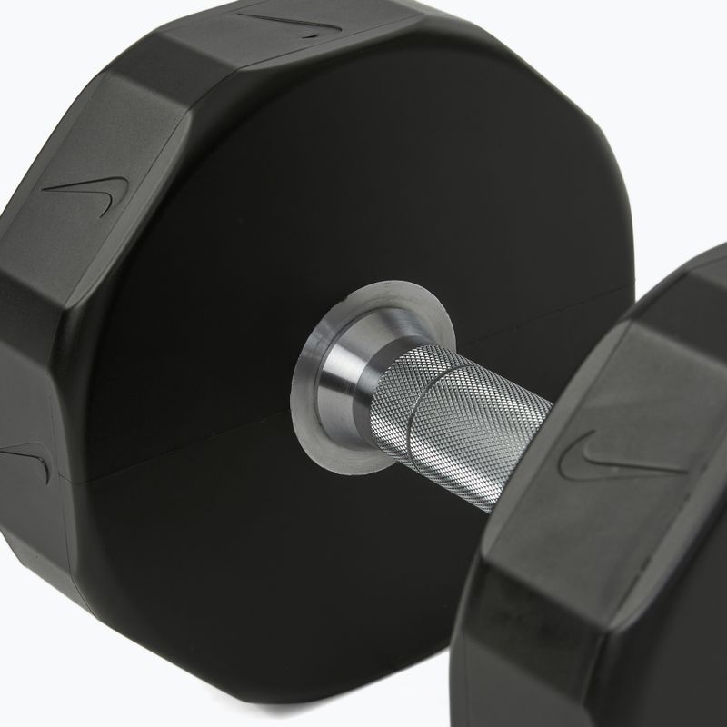 Manubrio cromato Nike Strength Pro Urethane Dumbbell 16 kg black/white 4
