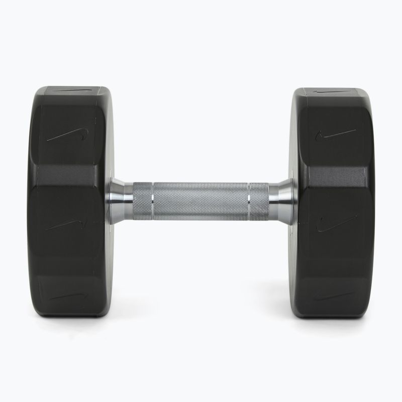 Manubrio cromato Nike Strength Pro Urethane Dumbbell 18 kg black/white 3