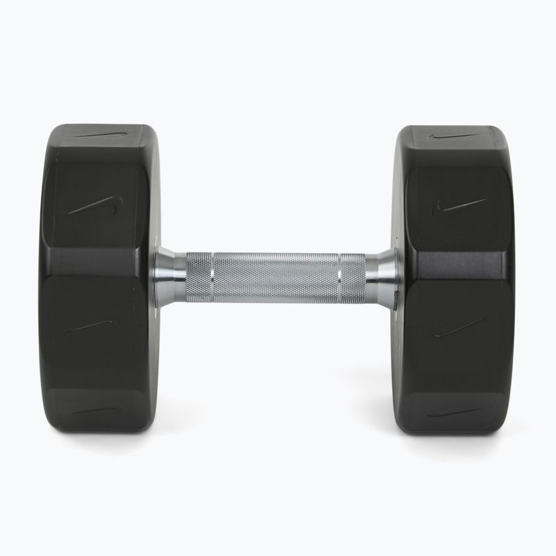 Manubrio cromato Nike Strength Pro Urethane Dumbbell 20 kg black/white 3