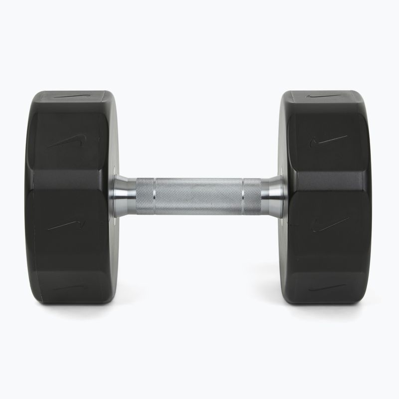 Manubrio cromato Nike Strength Pro Urethane Dumbbell 22 kg black/white 3