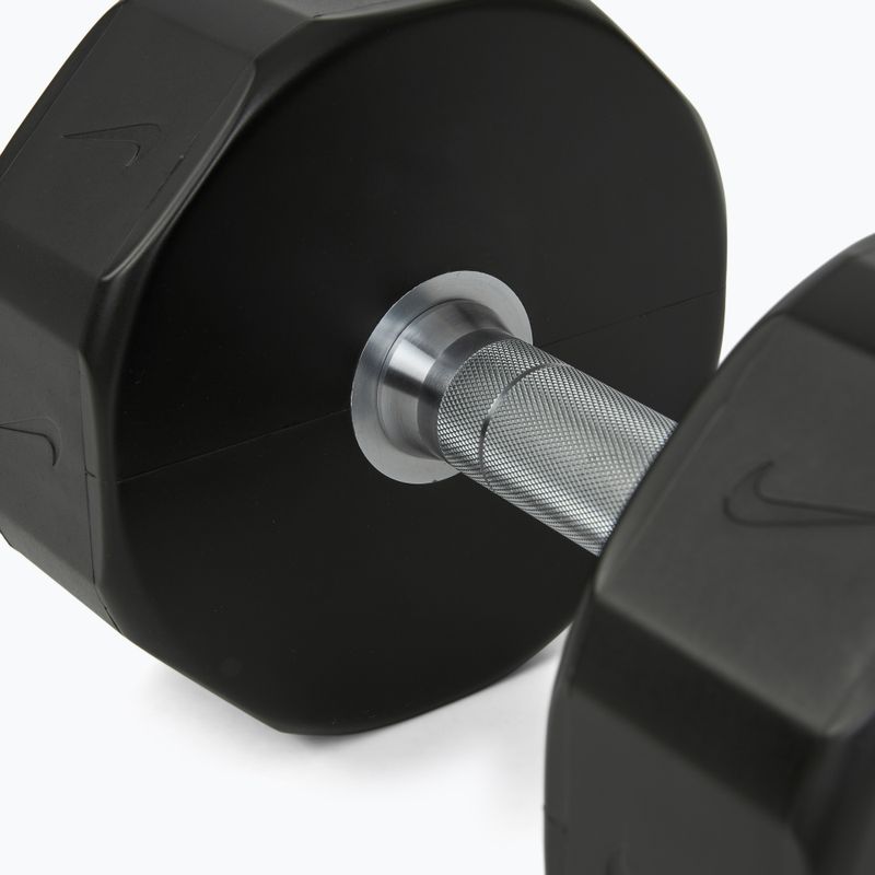 Manubrio cromato Nike Strength Pro Urethane Dumbbell 22 kg black/white 4