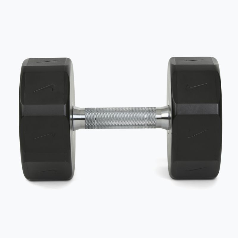 Manubrio cromato Nike Strength Pro Urethane Dumbbell 24 kg black/white 3