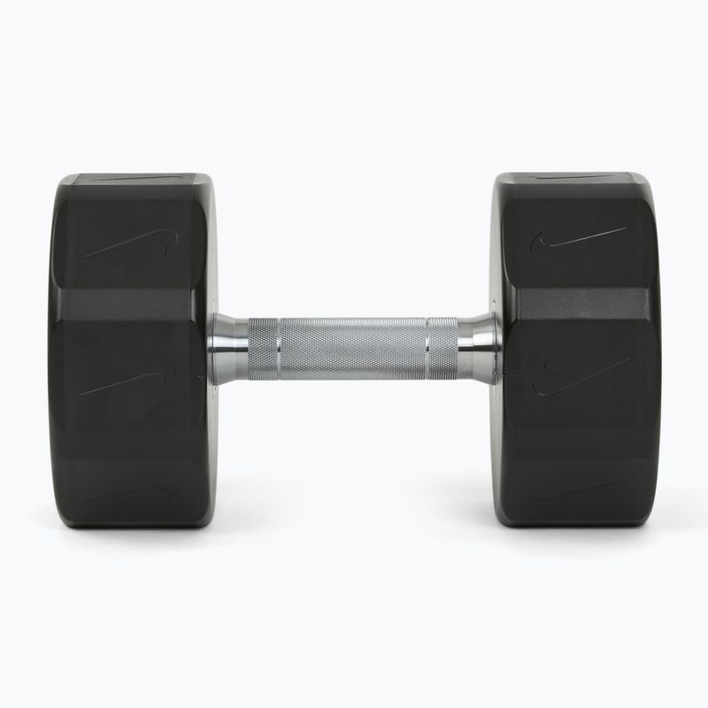 Manubrio cromato Nike Strength Pro Urethane Dumbbell 26 kg black/white 3