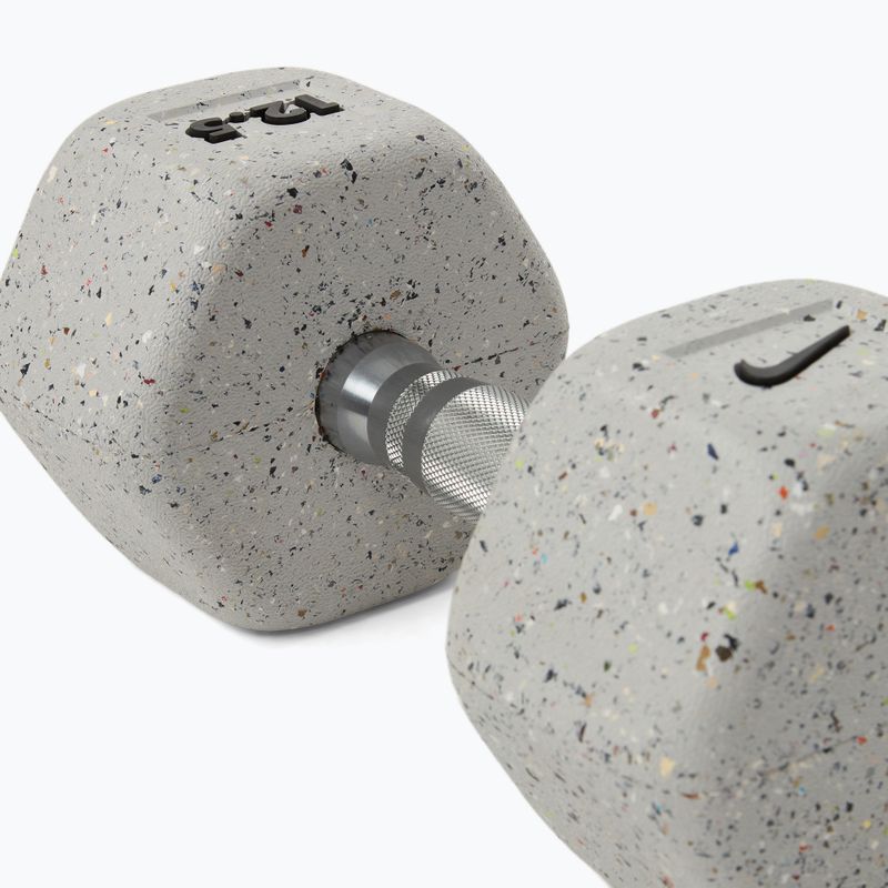 Manubrio gommato Nike Strength Grind Hex Dumbbell 12,5 kg wolf grey 4